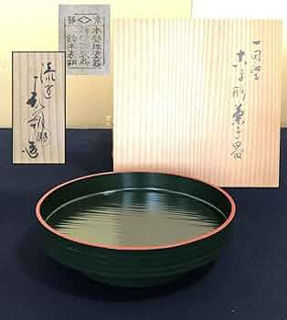 一閑塗 内朱八角干菓子盆　鈴木表朔　共箱入　茶道具　漆匠　京塗　伝統工芸品 一閑塗 内朱八角干菓子盆 鈴木表朔 共箱入 茶道具 漆匠